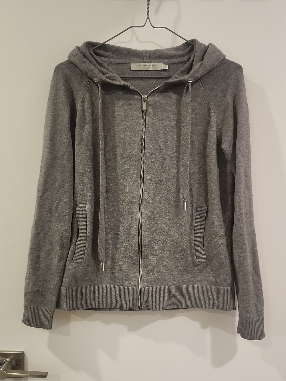 P2P 19" Simons Gray Full-Zip Hooded Sweatshirt